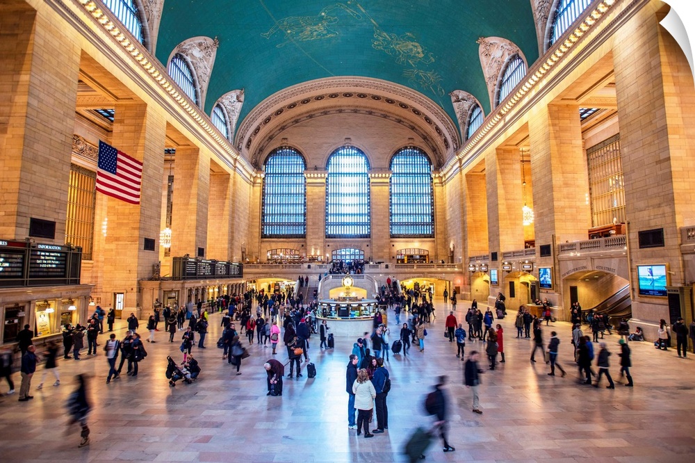 Interior view of Grand Central Terminal in New York City.