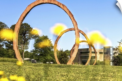 Gyre, large scale sculpture at the North Carolina Art Museum