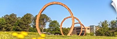 Gyre, large scale sculpture at the North Carolina Art Museum