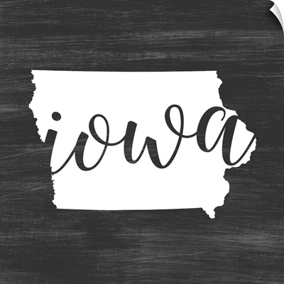 Home State Typography - Iowa