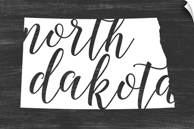 Home State Typography - North Dakota