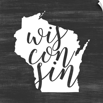 Home State Typography - Wisconsin