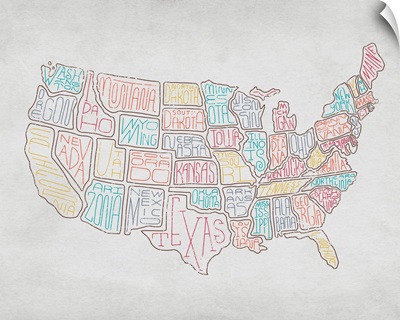 Homemade Map Of The United States
