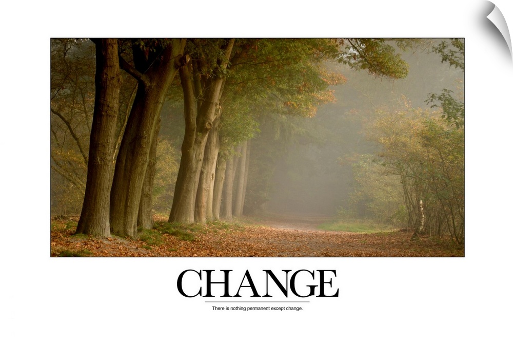 Change:  There is nothing permanent except change.