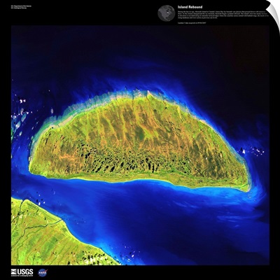 Island Rebound - USGS Earth as Art