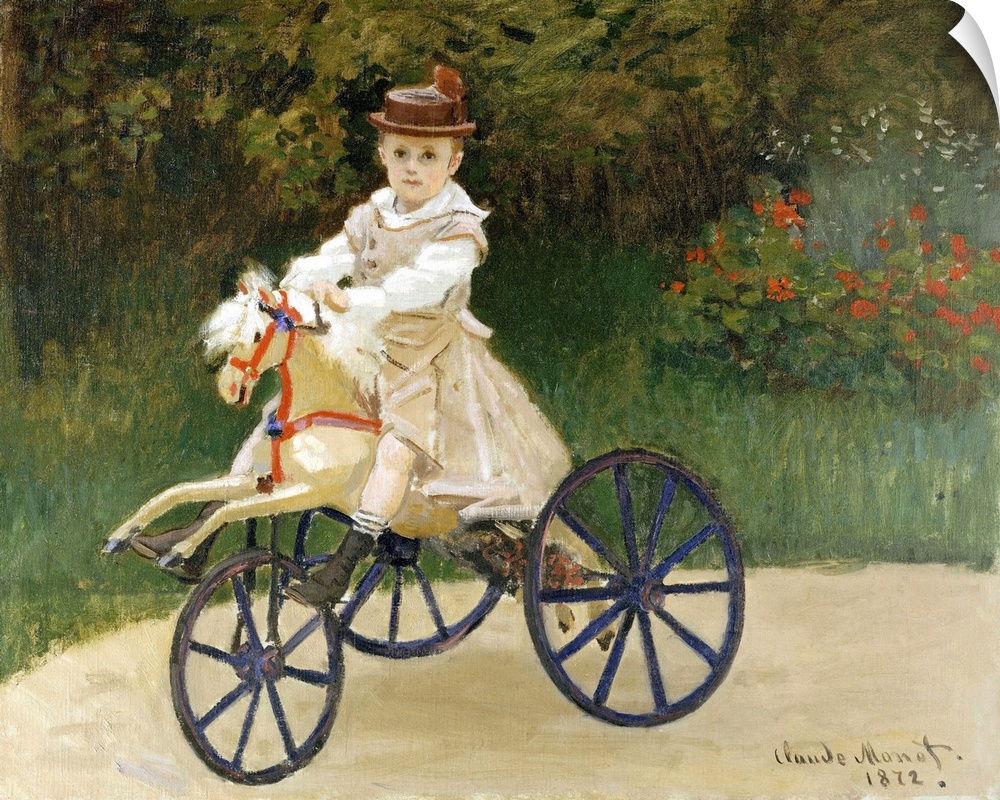 When Monet painted this picture of his elder son, Jean, in the summer of 1872, the artist and his family had recently retu...