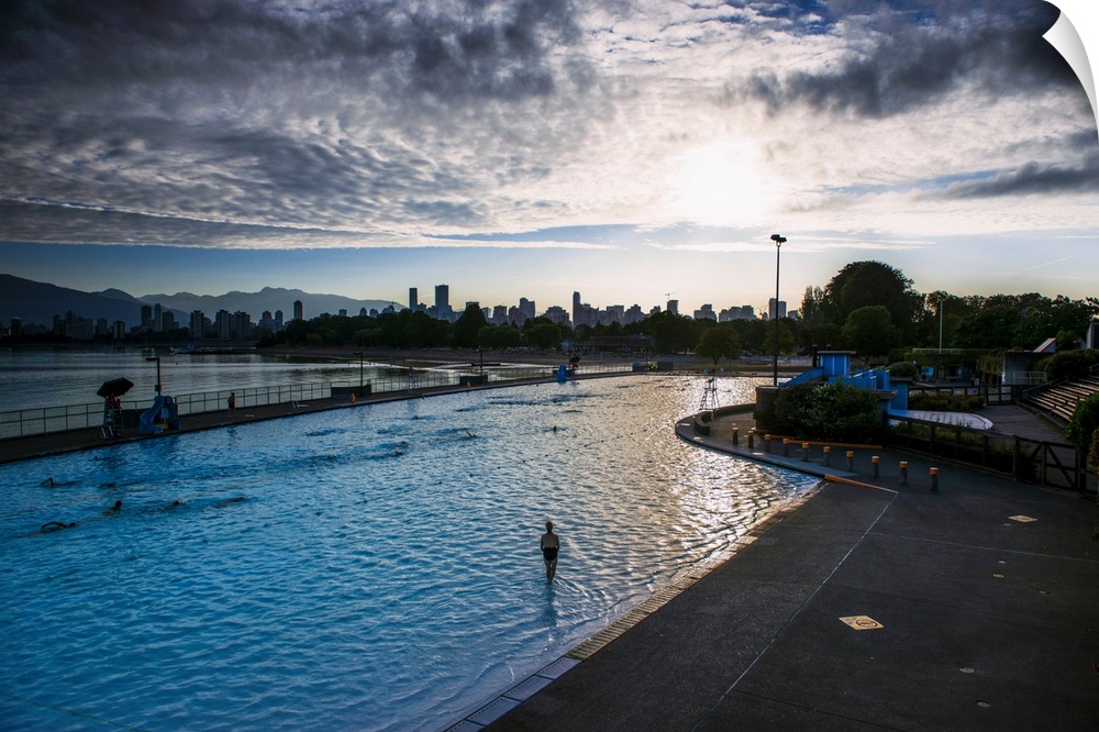 View of Kitsilano Pool in Vancouver, British Columbia, Canada.