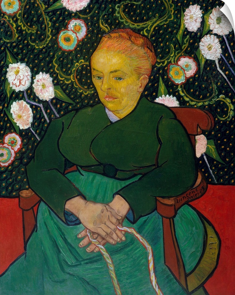Of the five versions of Van Gogh's portrait of Augustine Roulin, wife of his friend the postmaster of Arles, the present c...