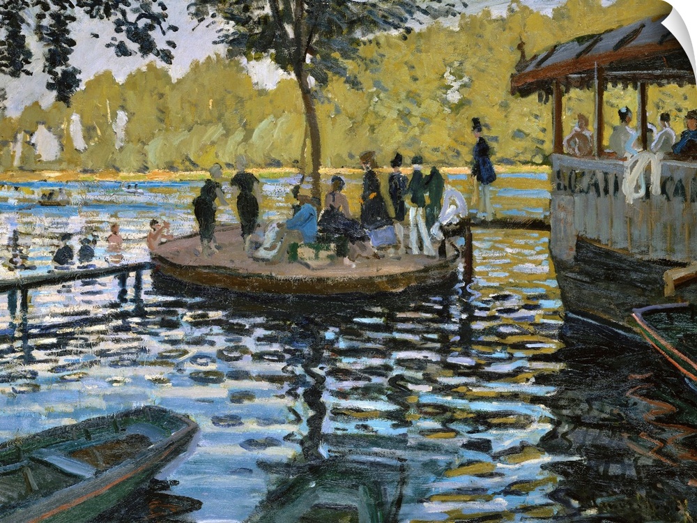 During the summer of 1869, Monet and Renoir set up their easels at La Grenouillere, a boating and bathing resort on the Se...