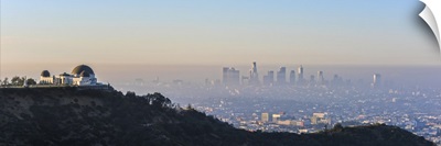 Los Angeles, California Skyline with the Griffith Observatory - Panoramic