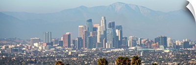Los Angeles Skyline, California, Haze - Panoramic