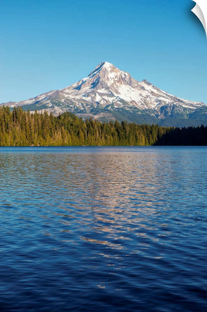 View of Lost Lake with Mount Hood in the background, Portland, Oregon.