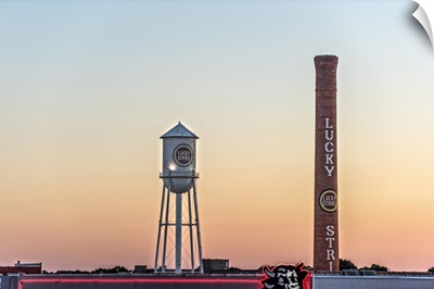 Lucky Strike Water Tower and Smokestack, American Tobacco Historic District, Durham, NC