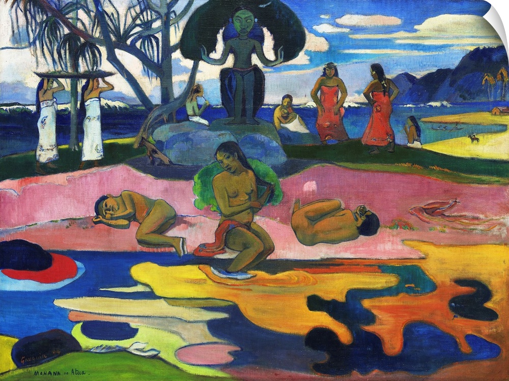 Day of the God is one of a small number of paintings of Tahitian subjects that Paul Gauguin made in France between his sta...