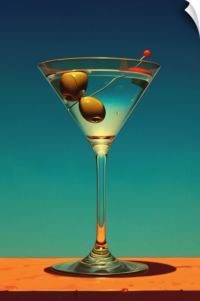 Martini - Retro Food Advertising Poster