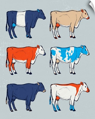 Mid Century Farm - Cattle - Bold