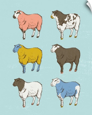 Mid Century Farm - Sheep - Neutral