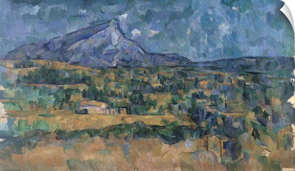 Cezanne worked on this, one of the grandest pictures of Mont Sainte-Victoire, over a considerable length of time, enlargin...