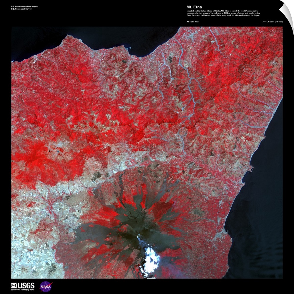Located on the Italian island of Sicily, Mt. Etna is one of the world's most active volcanoes. In this image of the volcan...