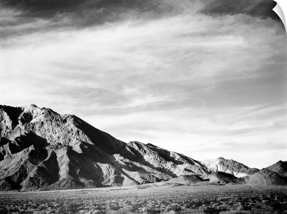 Near Death Valley, panorama of mountains.