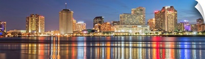 New Orleans Skyline at Dusk - Panoramic