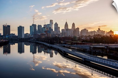 Philadelphia City Skyline at Sunrise