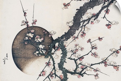 Plum Blossom And The Moon From The Book Mount Fuji In Spring (Haru No Fuji)