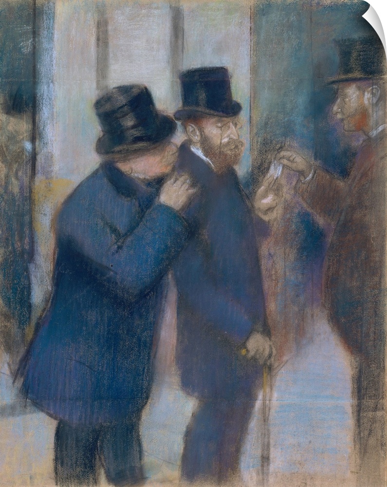 This study for an oil painting by Degas of 1878-79 (Musee d'Orsay, Paris) depicts the financier and collector Ernest May (...