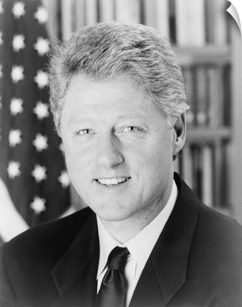 Bill Clinton, head-and-shoulders portrait, facing front. Library of Congress, Prints and Photographs Division.