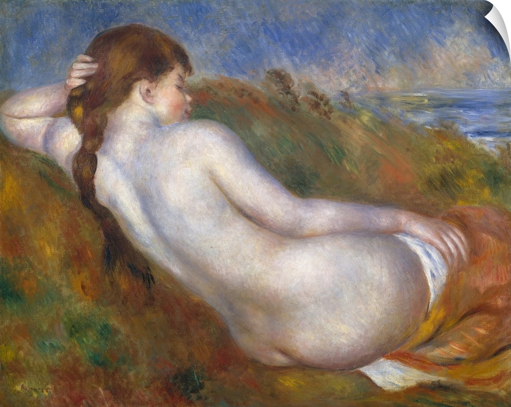 Nudes and the grand tradition of classical art preoccupied Renoir in the 1880s. In this painting, he paid homage to Ingres...