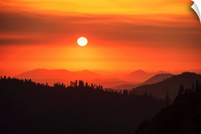 Red Sky, Sequoia National Park, California