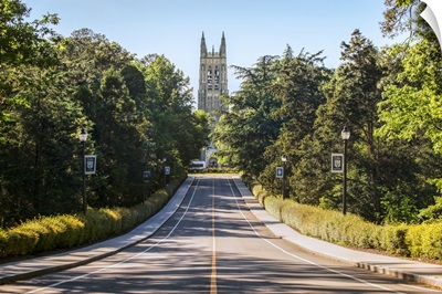 Road leading to Duke Chapel, Durham, North Carolina