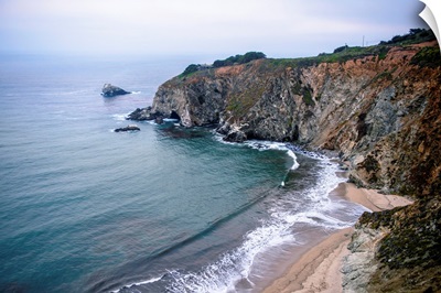 Rocky Creek Bridge Beach Landscape, Monterey County, California