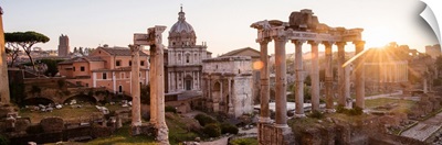 Roman Forum, Rome, Italy, Europe - Panoramic