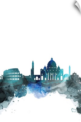 Rome Watercolor Cityscape