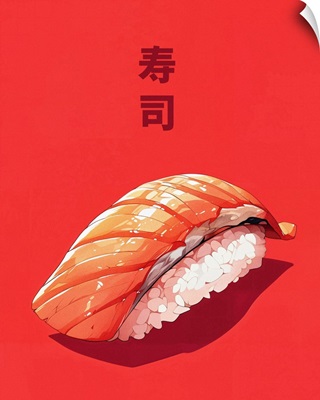 Salmon Sushi - Food Advertising Poster