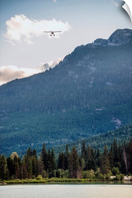 Seaplane Flying, Green Lake, Whistler, British Columbia, Canada