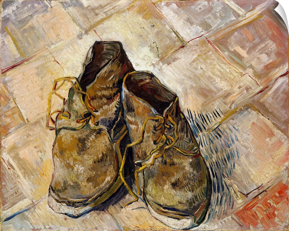 Van Gogh painted several still lifes of shoes or boots during his Paris period. This picture, painted later, in Arles, evi...