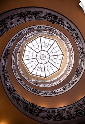 Spiral Staircase to Skylight Window, Vatican History Museum, Vatican City, Italy, Europe