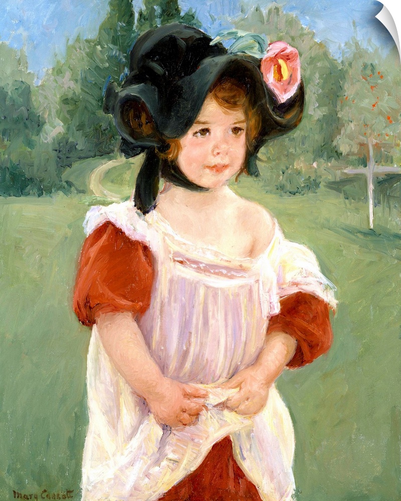 This is one of the many studies of young girls Cassatt painted around the turn of the century. Margot Lux, a child from th...