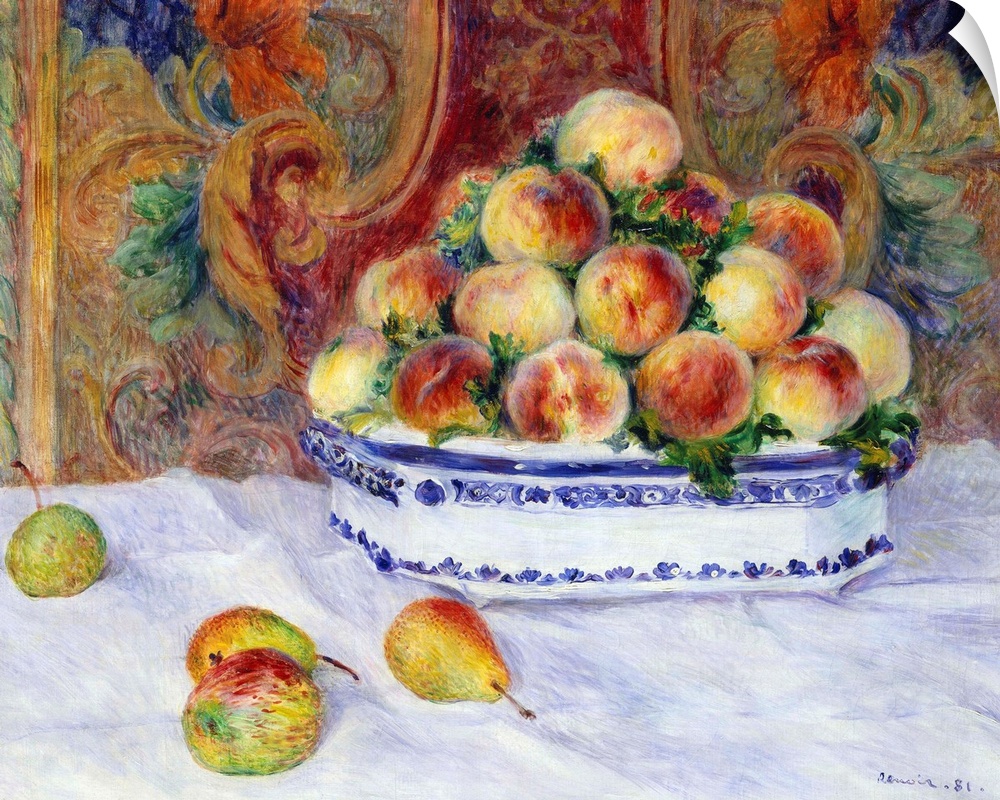 Reviewers of the 1882 Impressionist exhibition were dazzled by this very appealing still life of a certain fruit bowl of '...