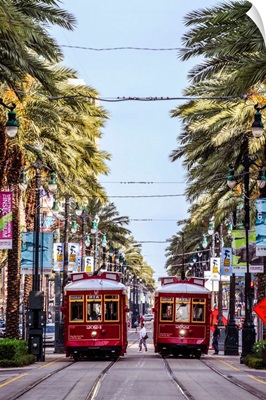 Streetcars In New Orleans, Louisiana