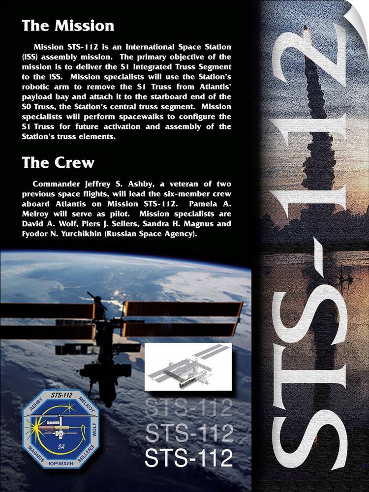 10/7/02 - 10/18/02 (Launch Date) Shuttle Atlantis (Orbiter) - Space Station Assembly Mission 9AS1 Truss Segment, CETA Cart...