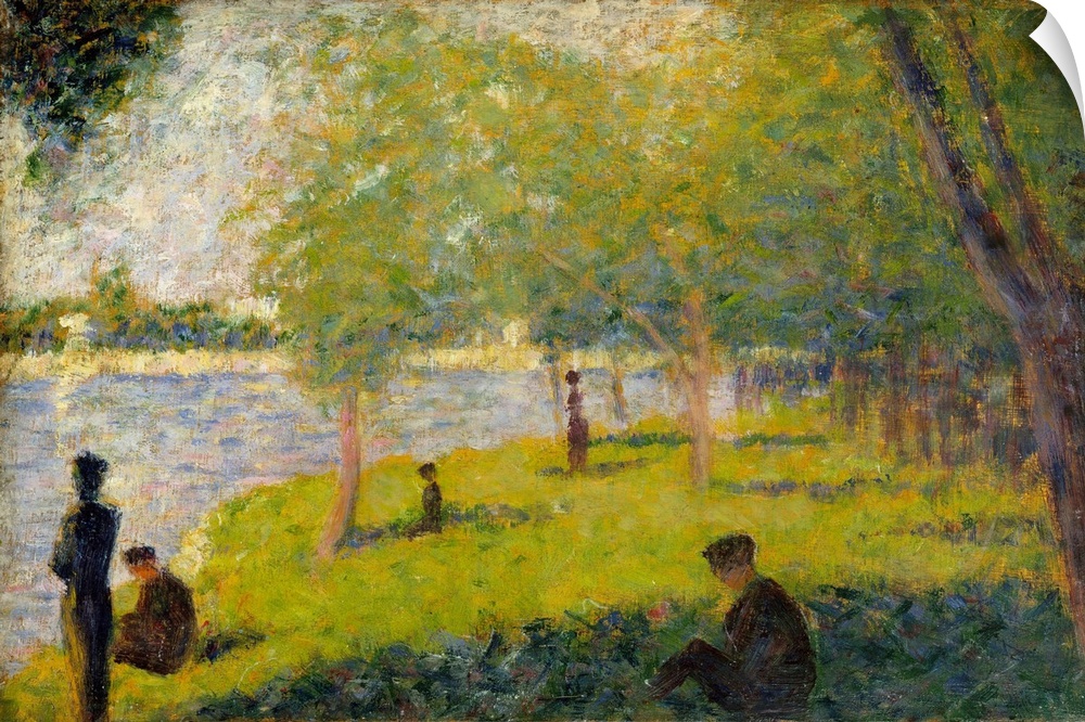 This small panel is one of approximately fifty oil sketches and drawings made as preparatory studies for Seurat's monument...