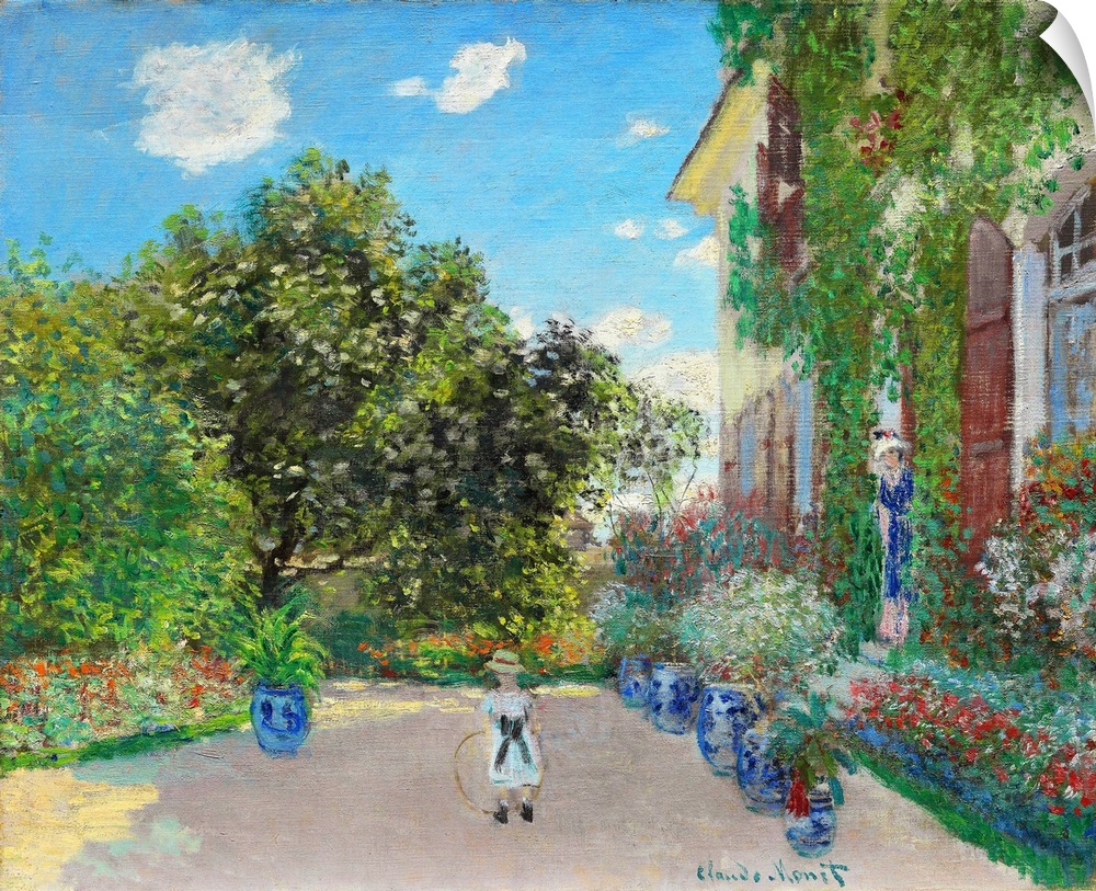 Claude Monet and his family lived at Argenteuil, outside Paris, from 1871 to 1878. Here he depicted his five- or six-year-...