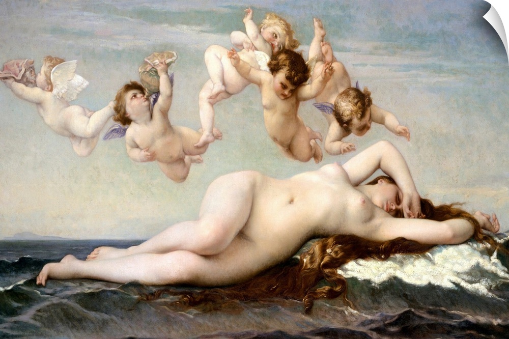 The first version of Cabanel's?Birth of Venus?(Musee d'Orsay, Paris) created a sensation at the Salon of 1863, which was d...