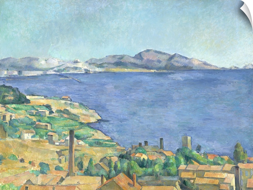 Cezanne enthused about the fishing village of L'Estaque to Pissarro in 1876: It is like a playing card. Red roofs over the...
