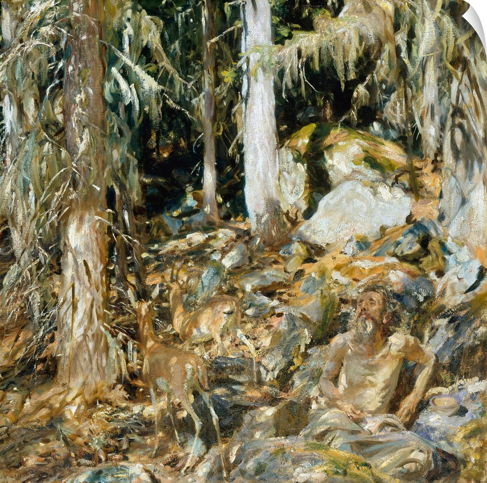 Sargent based this painting on sketches he had made in Val d'Aosta, in the foothills of the Alps, in northwestern Italy. A...