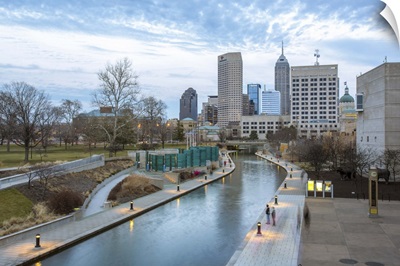 The Indianapolis Riverwalk in the Late Afternoon