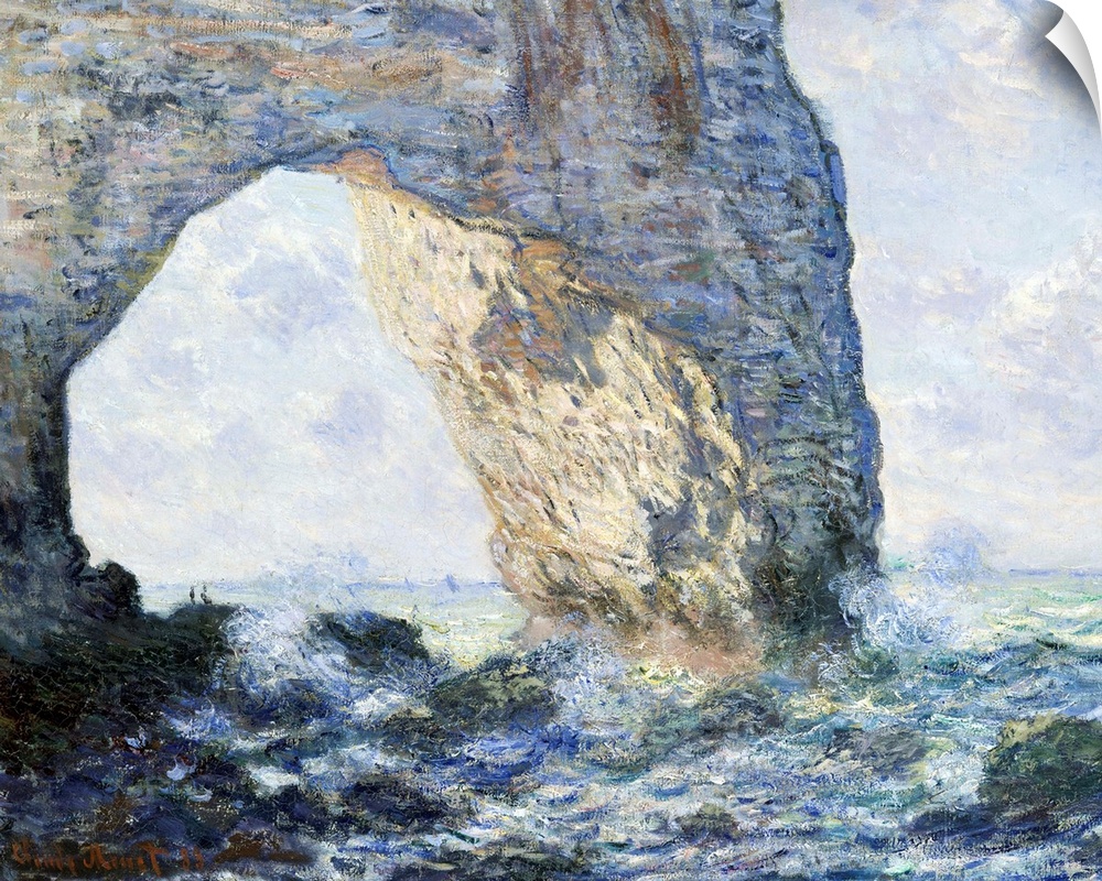 Monet spent most of February 1883 at Etretat, a fishing village and resort on the Normandy coast. He painted twenty views ...